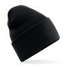 Winter hat - MOD. B40R:Black, 50% polyester / 50% acrylic (Ash, Granite, One Size